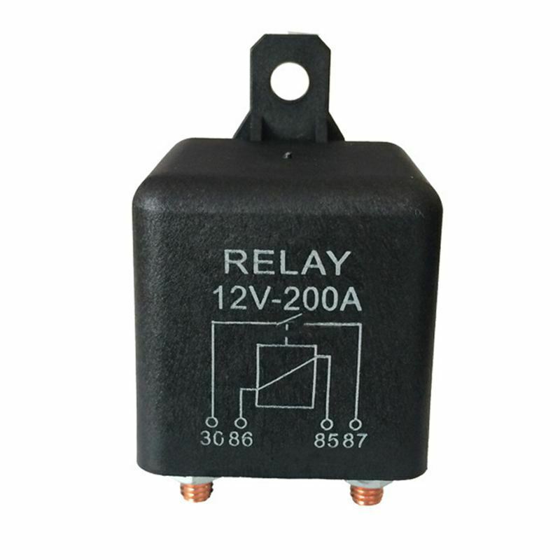 12V 200A Normally Open 4 Pin Relay - Heavy Duty Automotive Marine Split Cha J9K1