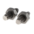 2pcs Solid Valve Adjusting Screws With Nuts For 50-125cc ATV