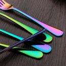 Flatware Set 20 Piece, Stainless Steel With Titanium Colorful Plated, Multi