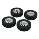 8pcs Simulation Upgrade Rubber Tires 2.2 Inch Wheel Rim for WPL D12 Car