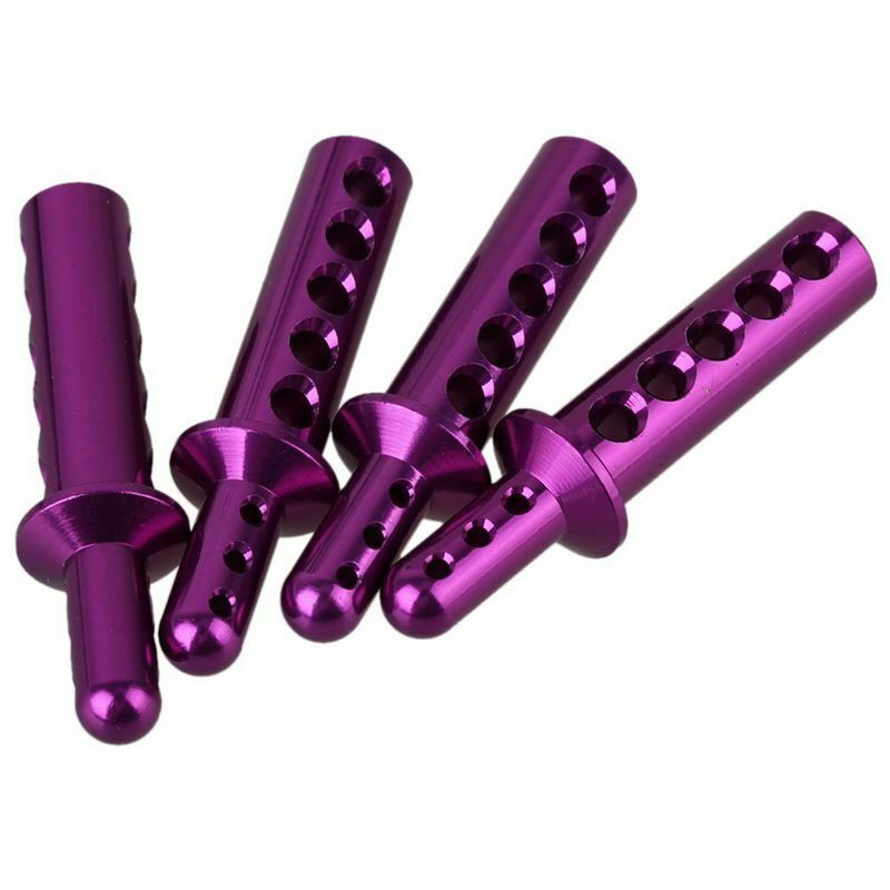 4pcs 108037(08007) Aluminum Alloy RC 1:10 Purple Body Post Mounts for HSP 9 Q2F9