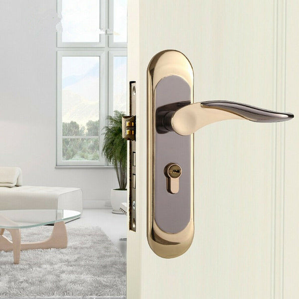Lever Handle Lock SET Home Front Door Bedroom Bathroom Entry Door Handle
