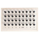 36Pcs/Set Stainless Steel Letter Number Punch Set Leather Wood Craft Stamp