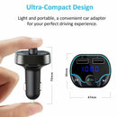 Bluetooth FM Transmitter Charger, Wireless Radio Transmitter Car Kit Adapte