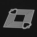 Rhombus Heart DIY Metal Stencil for Scrapbook Craft Embossing Cutting Die