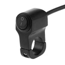 Aluminum 7/8in Motorcycle Handlebar Headlight On/Off Switch w/ LED (Black)