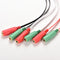1x3.5mm  Audio Mic Splitter Cable Earphone Headphone Adapter male to 2 Female MO