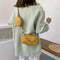 Alligator Leather Handbag Purse Women Sling Crossbody Shoulder Bag (Yellow) A