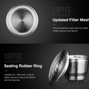 for Nespresso Refillable Coffee Capsule Pod Stainless Steel Filter ,for Nes I2X3