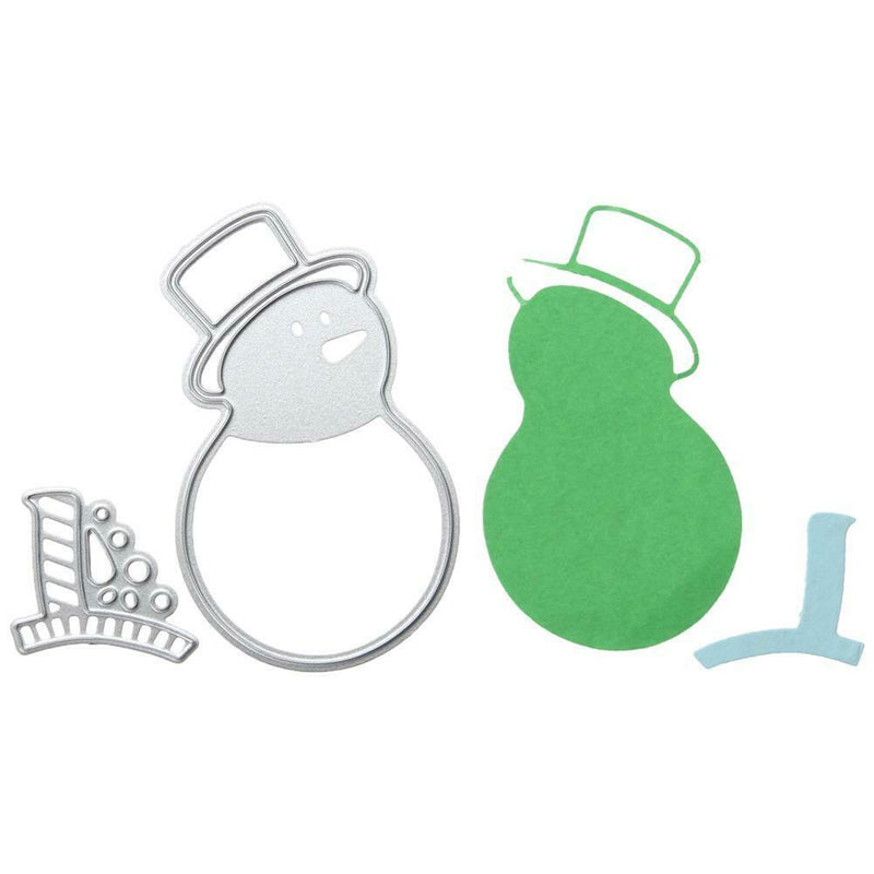 Snowman DIY Metal Stencil for Scrapbook Embossing Craft Cutting Die Decor