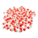 100PCS 1/4" 6mm Universal Motorcycle Hose Inline Fuel Gas Filter - Orange