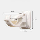 20x Plastic Curtain Rod Bracket Wall Bracket Rod Hooks for Home Bathroom