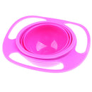 Baby Toddler Non-Spill Gyro Bowl 360 Rotating Spill-proof Feeding Bowl
