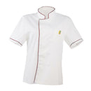 2/pack Unisex Chef Jacket Coat Short Sleeve Kitchen Uniform Double Breasted