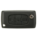 3 Button Folding Remote Key Fob Case Shell with Blade For Citroen C4 C5 C6  E6R3