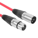 1m XLR 3Pin Cable Male to Female Shielded Microphone Wire Cord (Red) A