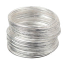 50pcs Alloy Stackable Bracelet Bangles Set Womens Belly Dance Bangle Rings
