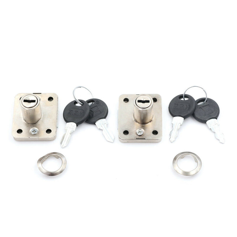 Metal Desk Drawer Dead Bolt Lock For Drawer Box Cabinet Cupboard Panel+2  ME