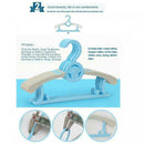 20pcs Kids Hangers Retractable Portable Plastic for Baby Trouser Skirt