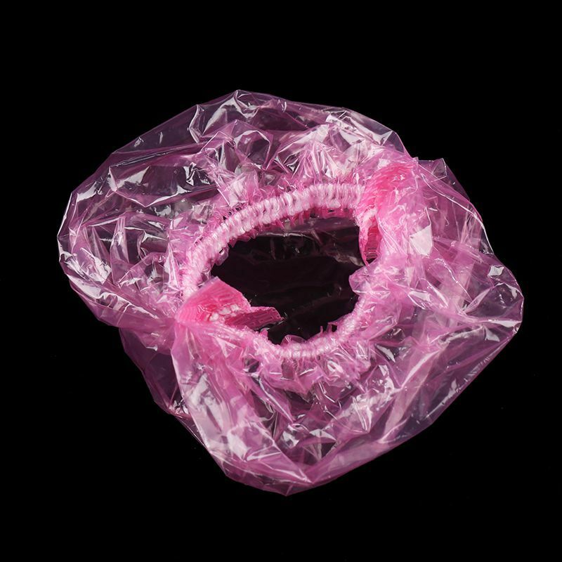 100 Pcs Disposable Hairdressing Earmuffs Salon Clear Ear Cover Ear Protecti B2Y5