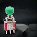 Momentary Red Knob Push Button On/Off Switch SPDT NO-COM-NC 5A 120V 2A 250V 3pin