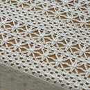 White Table Clothes For Wedding Rectangle Crochet Tables Cover Handmade Hol D5C7