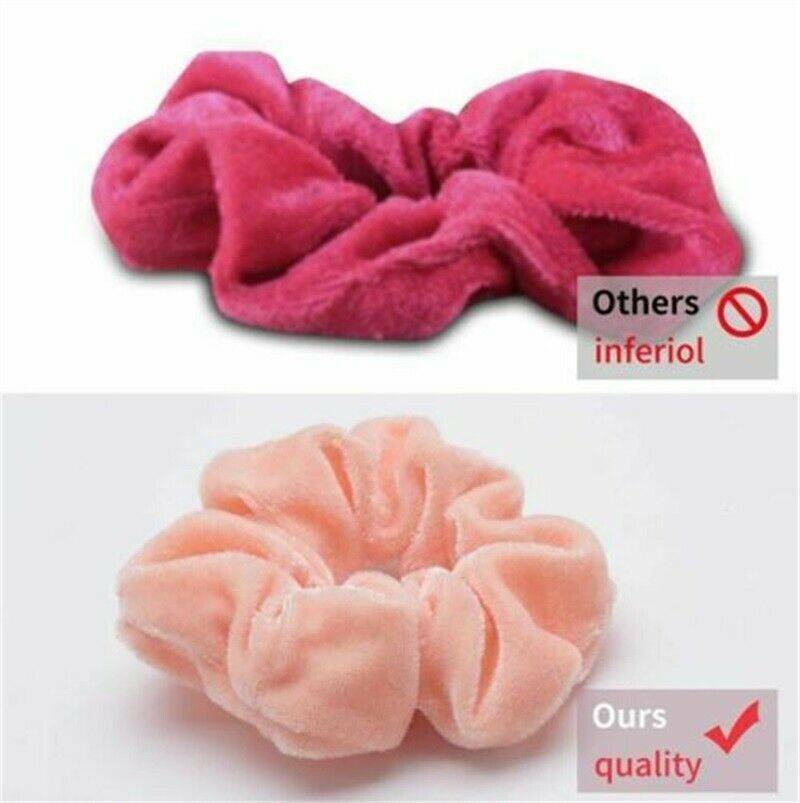 Premium Velvet Hair Scrunchies Hair Bands Scrunchy Hair Ties Girls 12-Packs