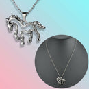 Charm-Novelty Crystal Pony Chain Necklace Pendant Accessories Gifts Hot 1pcs