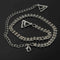 Hot Adjustable Double Rows Crystal Rhinestone Bra Shoulder Straps Belt