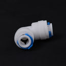 1Pcs 1/4" Tube to 1/4" Tube Push Fit Elbow Quick Connect connector RO SysteVGUS