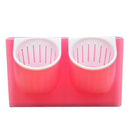 4Pcs Self Water 2-Pocket Stackable Garden Wall Hanging Planter Flower Pots with