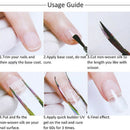 10Pcs Nail Art Non-woven Silk  Gel Tips Extension Fiber Glass Form  ME