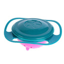 Novelty 360 Rotary Gyro Umbrella Spill-Proof Children Balance Bowl (Green) A