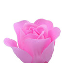 9Pcs Scented Rose Flower Petal Bath Body Soap Wedding Party Gift(Pink+White