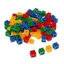 100Pcs Multilink Linking Cubes/ Math Manipulative/ Counting Blocks Colorful