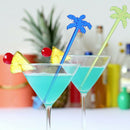 50pcs Coconut Tree Cocktail Swizzle Sticks Drink Stirrer Coffee muddlME