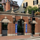 2020 U.S. Presidential Campaign Gate Couplets General Election Trump Hangs Flag