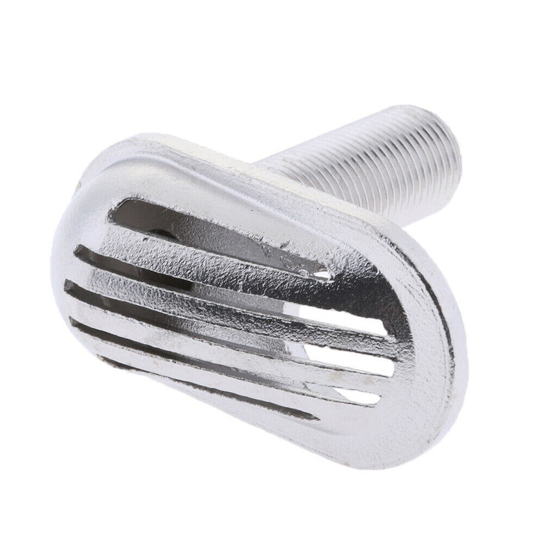 1/2" Stainless Steel Threaded Thru Hull Fitting Intake Strainer Boat Filter
