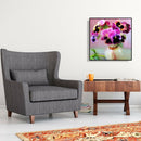 5D Diamond Painting Cross Stitch Mosaic Needlework (WLL1447 Purple Flower)