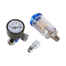 1X 150mm Air Regulator Gauge Spray Gun In-Line Water Oil Trap Filter Separ FHL