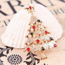 Christmas Brooch Christmas Tree Design Costume Jewellery Sparkly Crystal Ar