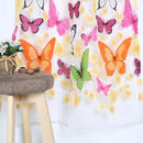 Chiffon Butterfly Pattern Wall Decoration Transparent Curtain Scarf Shawl C