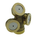 4-Head Brass 1/4" DN8 Water Fountain Agriculture Spray Nozzle Sprinkler
