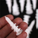 10 Pcs Self Drilling Wall  Threaded Drywall Plastic Auger Anchors LJ