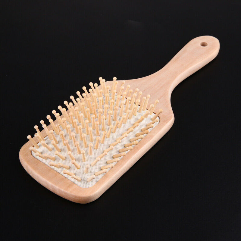 Hair Comb Antistatic Head Massager Topical Massage Wooden Comb Hair Brush