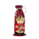 3 Pcs Christmas Wine Bottle Cover Santa Snowman Sweater Holiday Champagne B V6C2