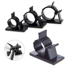 20Pcs Black Adjustable Plastic Cable Clamps Self Adhesive Car Cable Clips W R9R8