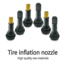 TR413 Snap-in Tire Valve Stems Short Black Rubber Valve Practical U1P4 P3A0 Q0E7