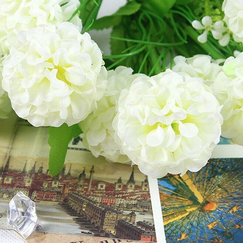 1 x Artificial Simulation Hydrangea Flower Plant with 9 Flower Balls for Bo F3V1