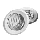 2X Kitchen Waste Stainless Steel Sink Strainer Plug Drain Filter Basket Drainer